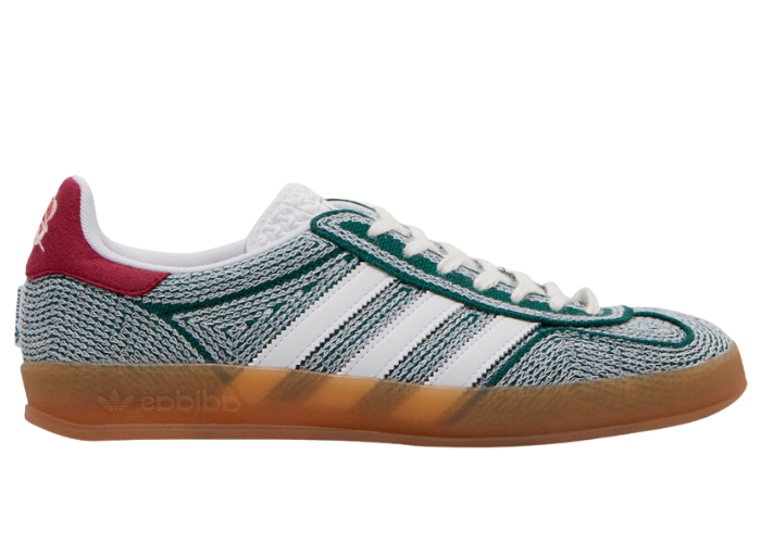 靴 Adidas Gazelle indoor adidas Hikari Shibata x Gazelle Indoor White Night Grey Gum
